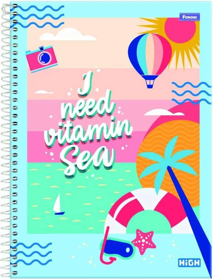CADERNO 1X1 C.D. HIGH FEM 